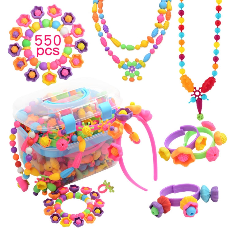 About 550pcs/box Beads Children Educational Toys DIY Handmade Beads