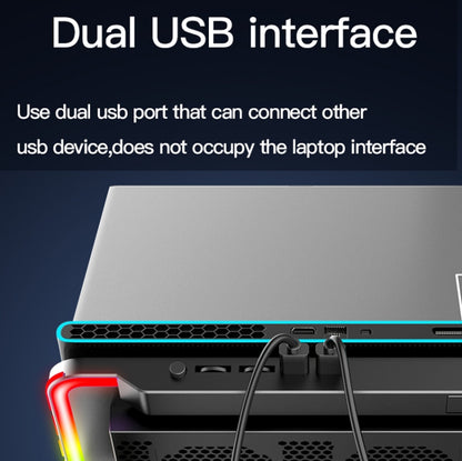 CoolCold F5  Laptop Radiator Bracket Office Desk Adjustable Laptop Cooler,Style:, Fantasy Edition