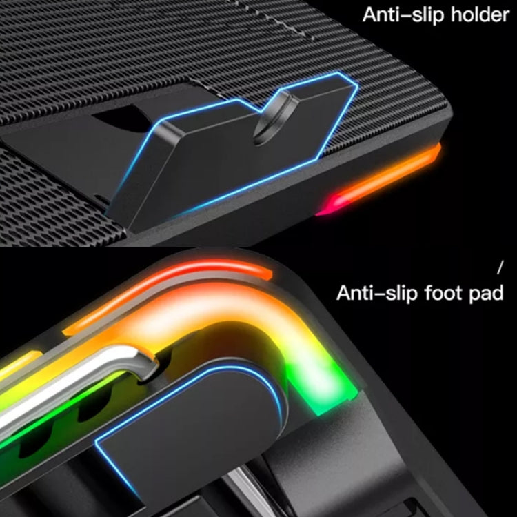 CoolCold F5  Laptop Radiator Bracket Office Desk Adjustable Laptop Cooler,Style:, Fantasy Edition