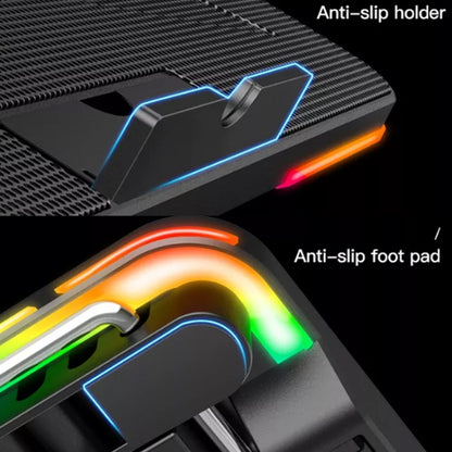 CoolCold F5  Laptop Radiator Bracket Office Desk Adjustable Laptop Cooler,Style:, Fantasy Edition