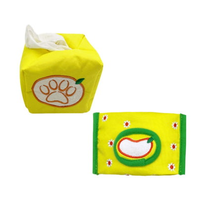 Pet Voice Molars Hide Food And Draw Paper Dog Educational Toy, Yellow Square, Yellow Rectangular, White Square, White Rectangular