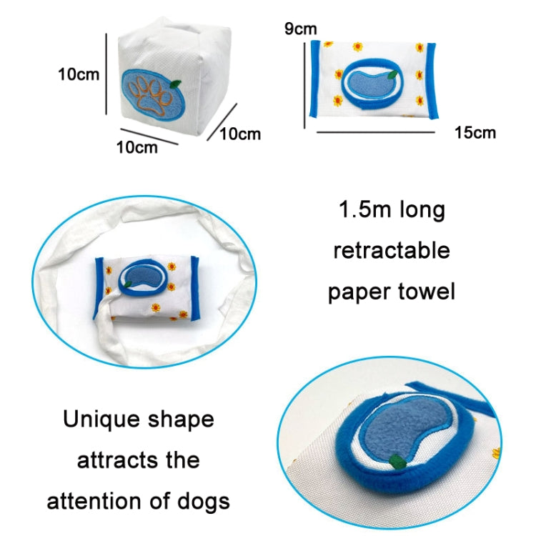 Pet Voice Molars Hide Food And Draw Paper Dog Educational Toy, Yellow Square, Yellow Rectangular, White Square, White Rectangular