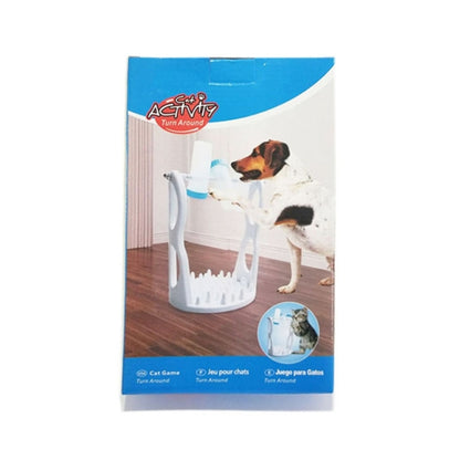 Drum Type Leaky Food Toys Educational Training Pet Supplies, Blue, Yellow, Pink, Dark Blue Bottle