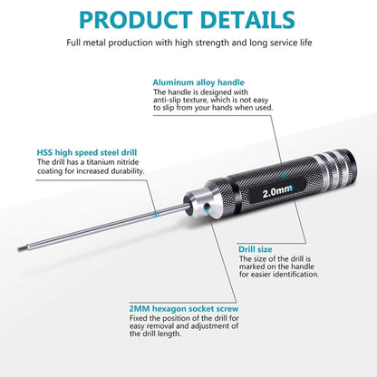 BRDRC 4 In 1 Drone Repair And Disassembly Tool Inner Hexagonal T6/T9 Screwdriver, 4 In 1