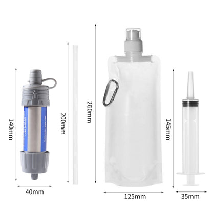 1282 Outdoor Camping Sewage Filter Purifier, Grey, Black, Green, Orange, Light Green