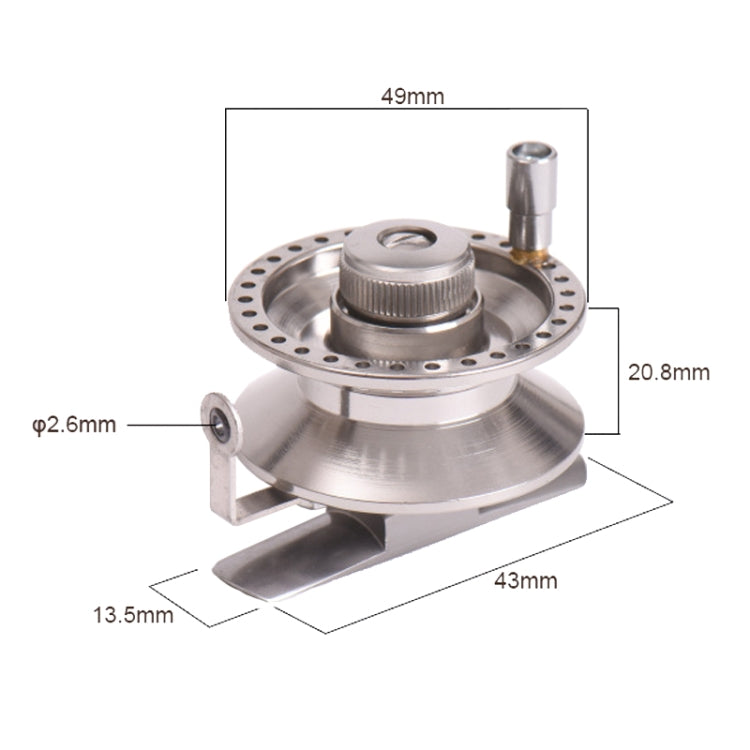 LEO 27758 Side Foot Front Reel With Guide Ring Ice Fishing Reel, Specification:, BLT-50 Right Hand, BLT-60 Right Hand, BLT-40 Right Hand
