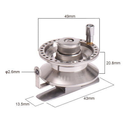 LEO 27758 Side Foot Front Reel With Guide Ring Ice Fishing Reel, Specification:, BLT-50 Right Hand, BLT-60 Right Hand, BLT-40 Right Hand