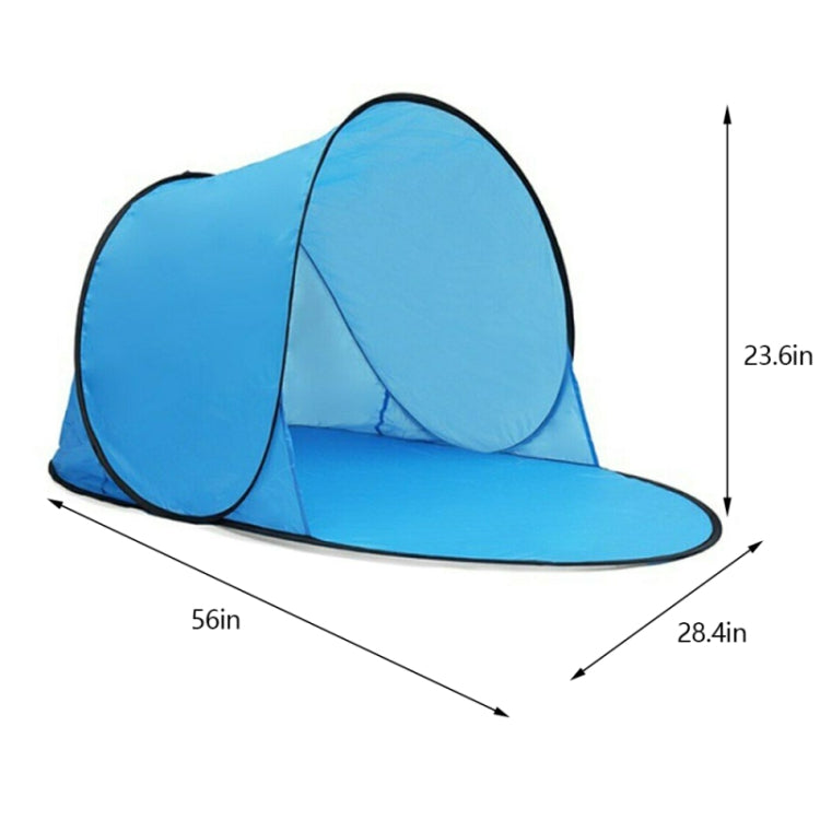 Single Leisure Sunscreen Tent Wire Tent Beach Tent, Blue, Orange, Green, Thicken Sky Blue, Thicken Rose Red, Thicken Yellow Print