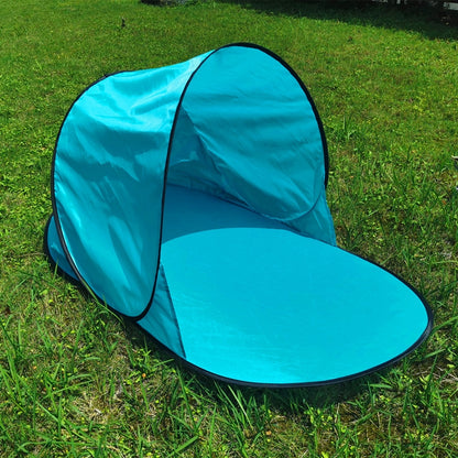 Single Leisure Sunscreen Tent Wire Tent Beach Tent, Blue, Orange, Green, Thicken Sky Blue, Thicken Rose Red, Thicken Yellow Print