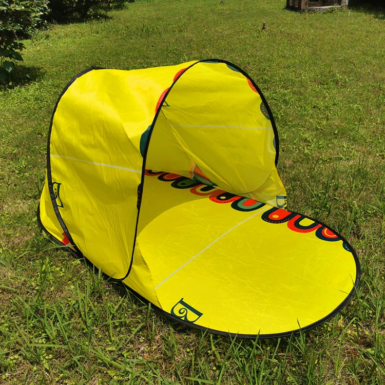 Single Leisure Sunscreen Tent Wire Tent Beach Tent, Blue, Orange, Green, Thicken Sky Blue, Thicken Rose Red, Thicken Yellow Print