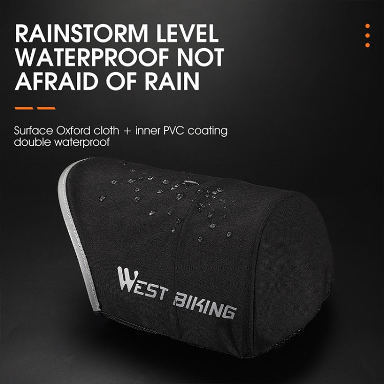WEST BIKING Electric Vehicle Sunshade Waterproof Windproof Handle Cover, Black, Grey