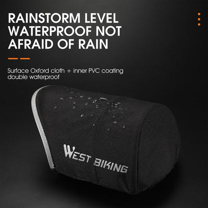 WEST BIKING Electric Vehicle Sunshade Waterproof Windproof Handle Cover, Black, Grey