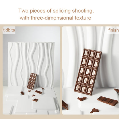 PVC Material Stereo 3D Shooting Background Board Photo Props,50 X 50cm, D081 Waves White, D094 European -style White, D095 Square Brick White, D105 Ripple White, D133 Cook White, D137 Simple White