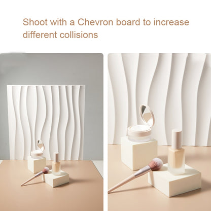 PVC Material Stereo 3D Shooting Background Board Photo Props,50 X 50cm, D081 Waves White, D094 European -style White, D095 Square Brick White, D105 Ripple White, D133 Cook White, D137 Simple White