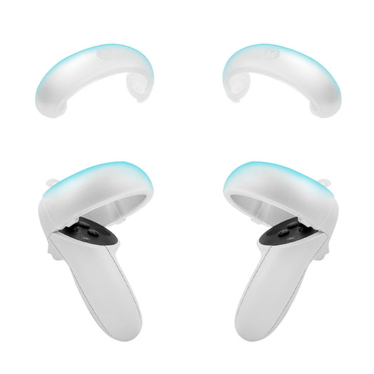 1 Pair  Controller Grip Anti-collision Silicone Ring for Meta Quest 2