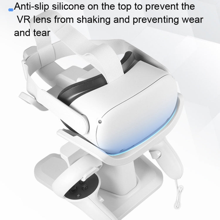 VR Stand Headset Display And Controller Holder Mount For Meta Quest 2, For Oculus Quest 2 White