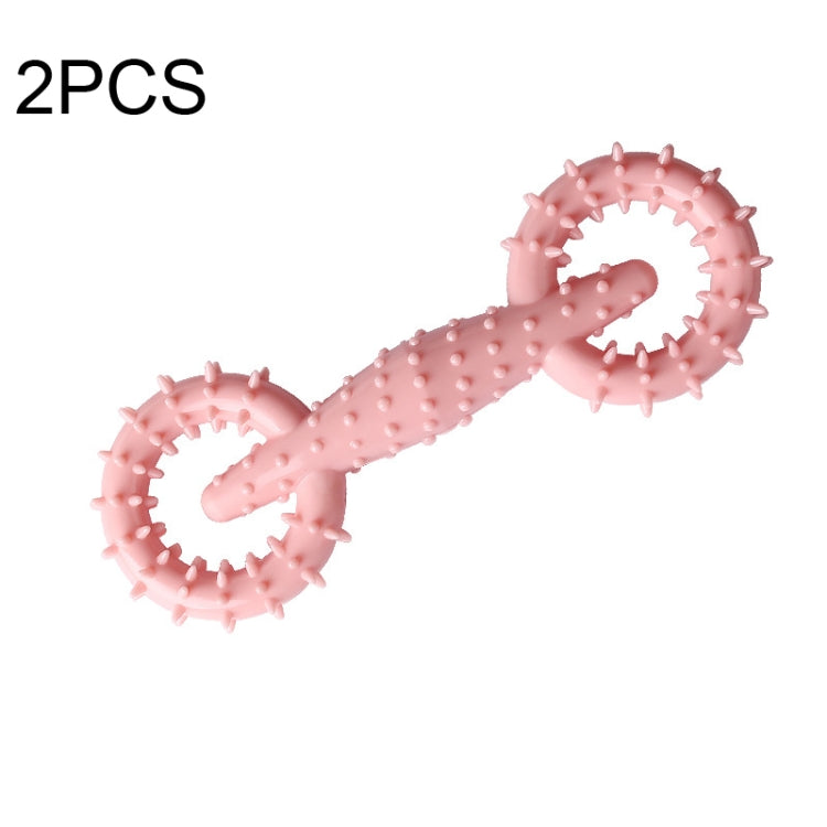 TPR Pet Pull Ring Molar Stick Toy Dog Chew Toy, Blue, Pink, Green, Rose Red, Lake Blue, Orange