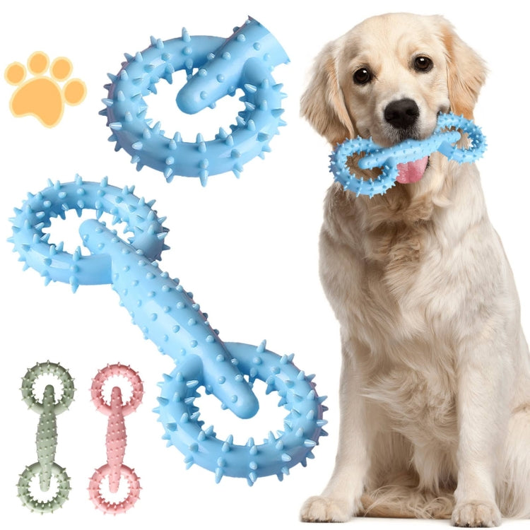 TPR Pet Pull Ring Molar Stick Toy Dog Chew Toy, Blue, Pink, Green, Rose Red, Lake Blue, Orange