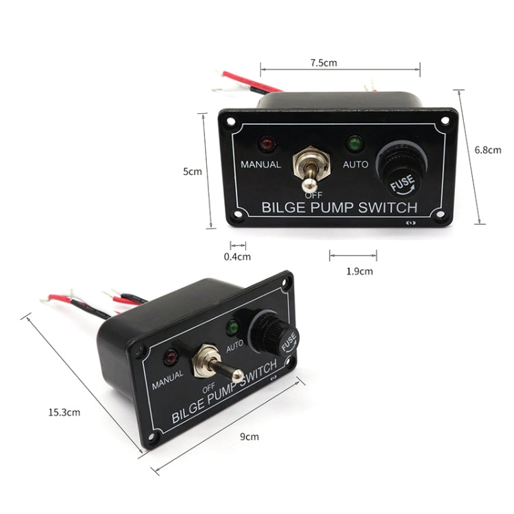 AOS3050AF Bilge Pump Switch 1 Group Rocker With Indicator Light With Overload Protection, AOS3050AF