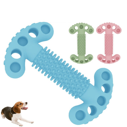 Pet Toy Bone Shaped Molar Stick TPR Gnawing Teeth Cleaning Toy, Light Sky Blue, Light Pink, Avocado Green, Purple, Rose Red, Orange, Peacock Blue