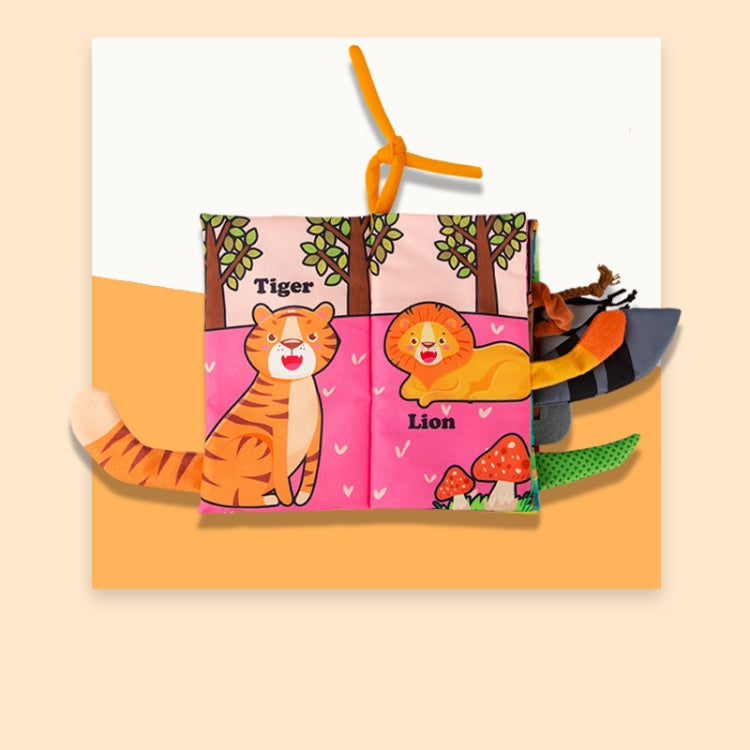 Baby Early Education Three-dimensional Tail Cloth Book Toddler Toy Book, Bird World (6 Pages ), Dinosaur World (6 Pages), Ocean World (6 Pages), Animal World (6 Pages), Farm Tail (4 Pages), Ocean Tail (4 Pages), Jungle Tail (4 Pages)