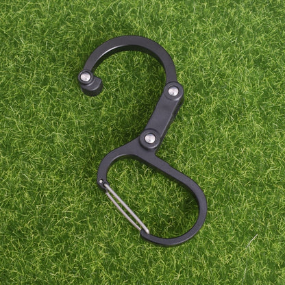 Aluminum Alloy D-type Outdoor Mountaineering Hook, S (Gold), S (Red), S (Black), S (Blue), M (Black), M (Red)