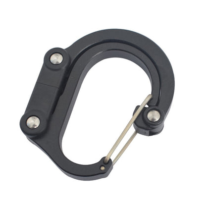 Aluminum Alloy D-type Outdoor Mountaineering Hook, S (Gold), S (Red), S (Black), S (Blue), M (Black), M (Red)