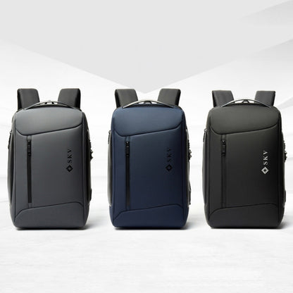 SKV B20430 Men Large Capacity Commute Computer Bag Business Casual Backpack, SKV B20430 Blue, SKV B20430 Black, SKV B20430 Grey
