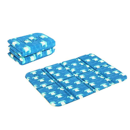 Portable Dirty Park Folding Picnic Mat Moisture-proof and Cool Cushion, 38.5x28.3x0.8cm Sunflowers, 38.5x28.3x0.8cm Cloud Sea, 38.5x28.3x0.8cm Flower, 38.5x28.3x0.8cm Leaves