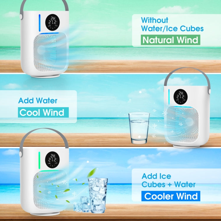 Desktop Spray Humidification Cooler Portable Water Fan, 774183 White