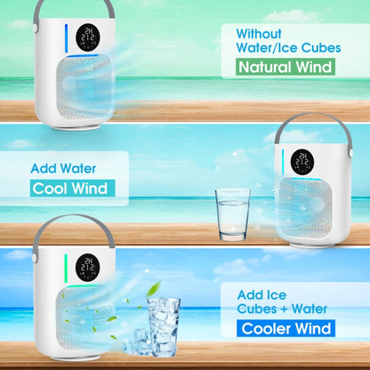 Desktop Spray Humidification Cooler Portable Water Fan, 774183 White