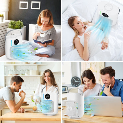 Desktop Spray Humidification Cooler Portable Water Fan, 774183 White