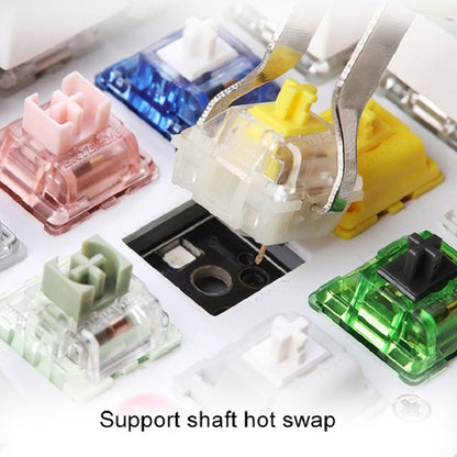 Bluetooth Wired 104-key Two-color Translucent Keycap Mechanical Keyboard