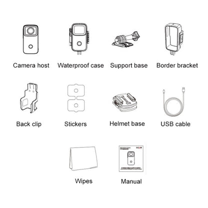 Thumb Action Camera 4K HD Anti-shake WiFi Camera, (White), (Black)