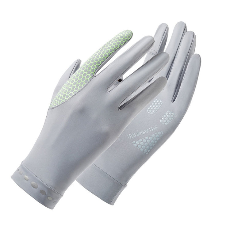1 Pair XC-14 Riding Driving Sunscreen Anti-UV Fingerless Ice Silk Gloves, Style:, Honeycomb (Purple), Honeycomb (Pink), Honeycomb (Yellow), Honeycomb (Gray), Honeycomb (Black), Honeycomb (Dark Gray), Line (Purple), Line (Dark Gray), Line (Light Gray)