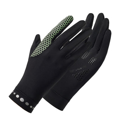1 Pair XC-14 Riding Driving Sunscreen Anti-UV Fingerless Ice Silk Gloves, Style:, Honeycomb (Purple), Honeycomb (Pink), Honeycomb (Yellow), Honeycomb (Gray), Honeycomb (Black), Honeycomb (Dark Gray), Line (Purple), Line (Dark Gray), Line (Light Gray)