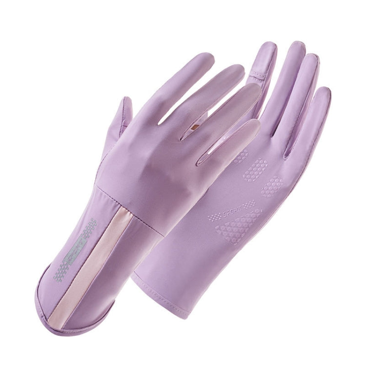 1 Pair XC-14 Riding Driving Sunscreen Anti-UV Fingerless Ice Silk Gloves, Style:, Honeycomb (Purple), Honeycomb (Pink), Honeycomb (Yellow), Honeycomb (Gray), Honeycomb (Black), Honeycomb (Dark Gray), Line (Purple), Line (Dark Gray), Line (Light Gray)