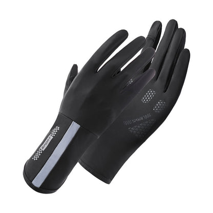 1 Pair XC-14 Riding Driving Sunscreen Anti-UV Fingerless Ice Silk Gloves, Style:, Honeycomb (Purple), Honeycomb (Pink), Honeycomb (Yellow), Honeycomb (Gray), Honeycomb (Black), Honeycomb (Dark Gray), Line (Purple), Line (Dark Gray), Line (Light Gray)