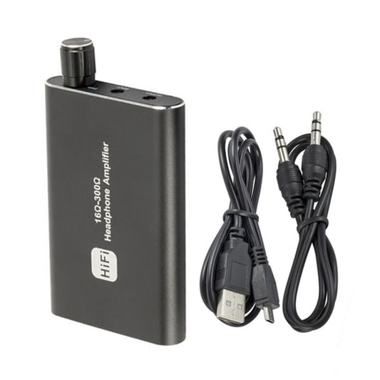 Portable Bass Adjustable Headphone Amplifier, 16-300 Ohm