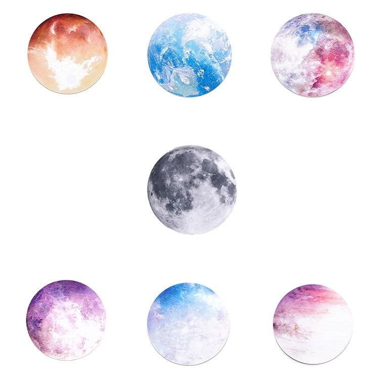5 PCS Round Rubber Planet Mouse Pad, Venus, Moon, Earth, Moon 1, Mars, Jupiter, Mercury