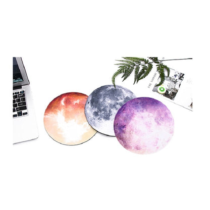 5 PCS Round Rubber Planet Mouse Pad, Venus, Moon, Earth, Moon 1, Mars, Jupiter, Mercury
