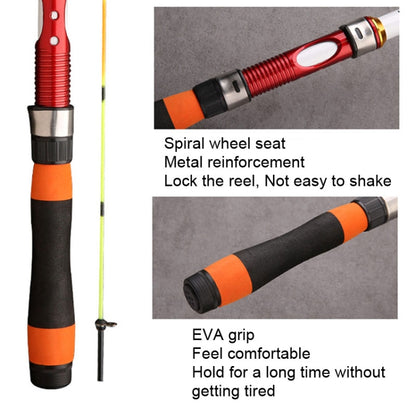 Soft Tailed Small Rod Retracting Short Raft Fishing Rod, 1.8m, 2.1m, 2.4m, 2.7m, 3.0m