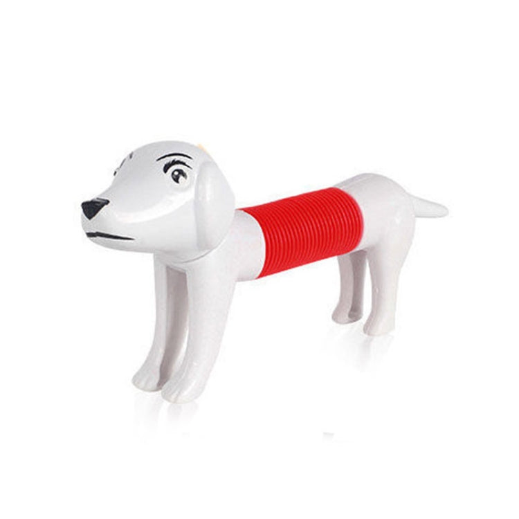 5 PCS Retractable Dog Puzzle Decompression Telescopic Tube Toy, White, Light Khaki, Khaki, Brown
