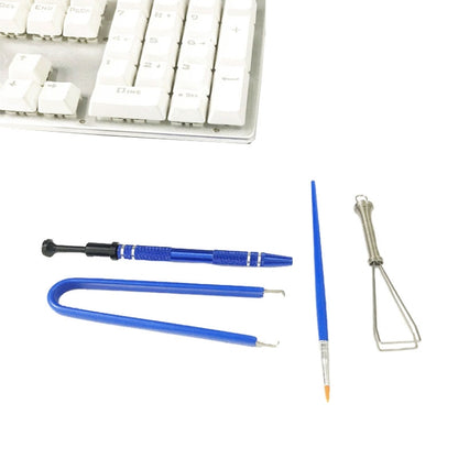 4 In 1 Mechanical Keyboard Keycap Extractor Switch Test Shaft Wire Cleaning Kit, 4 In 1