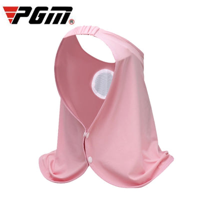 PGM WB001 Summer Sunscreen Golf Ice Silk Bib Sunscreen Headscarfs, WB001 Pink, WB001 Light Grey, WB001 Blue, WB001 White