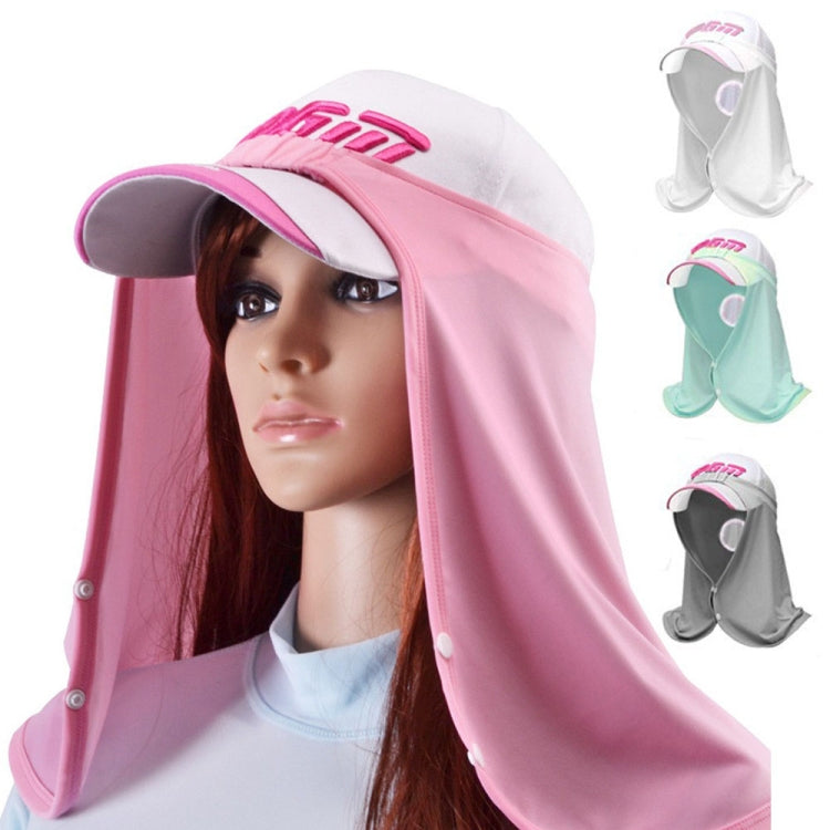 PGM WB001 Summer Sunscreen Golf Ice Silk Bib Sunscreen Headscarfs, WB001 Pink, WB001 Light Grey, WB001 Blue, WB001 White