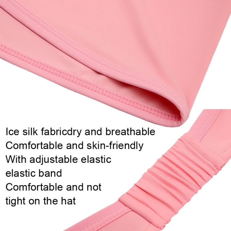 PGM WB001 Summer Sunscreen Golf Ice Silk Bib Sunscreen Headscarfs, WB001 Pink, WB001 Light Grey, WB001 Blue, WB001 White