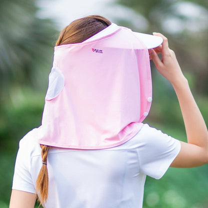PGM WB001 Summer Sunscreen Golf Ice Silk Bib Sunscreen Headscarfs, WB001 Pink, WB001 Light Grey, WB001 Blue, WB001 White