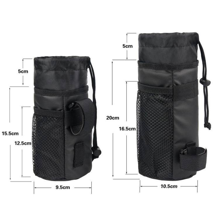 Cycling Water Bottle Bag Handlebar Insulation Water Bottle Bag Mobile Phone Bag, 15.5 x 9.5 x 9.5cm, 20 x 10.5 x 10.5cm