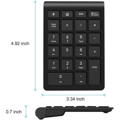 BT304 22 Keys Laptop Mini Wireless Keyboard, Spec:, Bluetooth (Black), Bluetooth (Gray), Bluetooth (Gold), Bluetooth (Silver Black), 2.4G (Black), 2.4G (Gray), 2.4G (Gold), 2.4G (Silver Black)